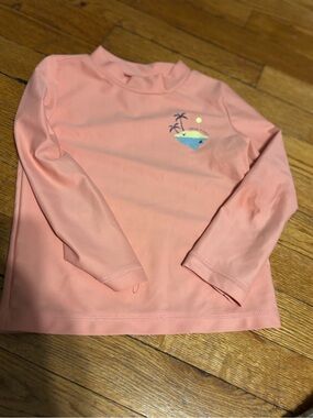Carter's Peach Long Sleeve Kids Rashguard
